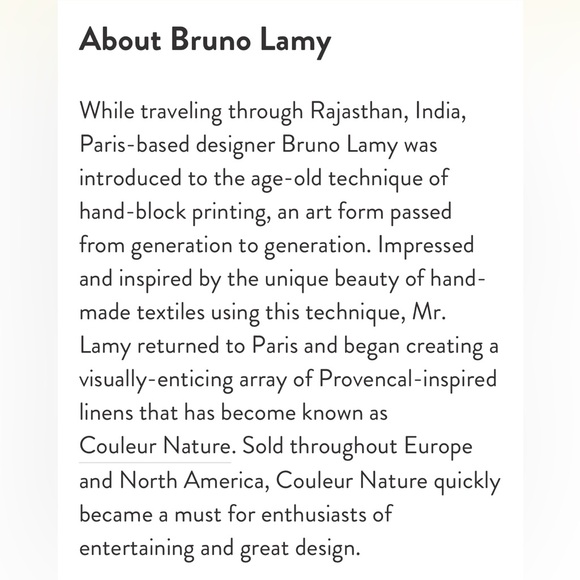 COULEUR NATURE Set Of 6 Green India Cotton Handmade Bamboo Print Napkins - Picture 7 of 9